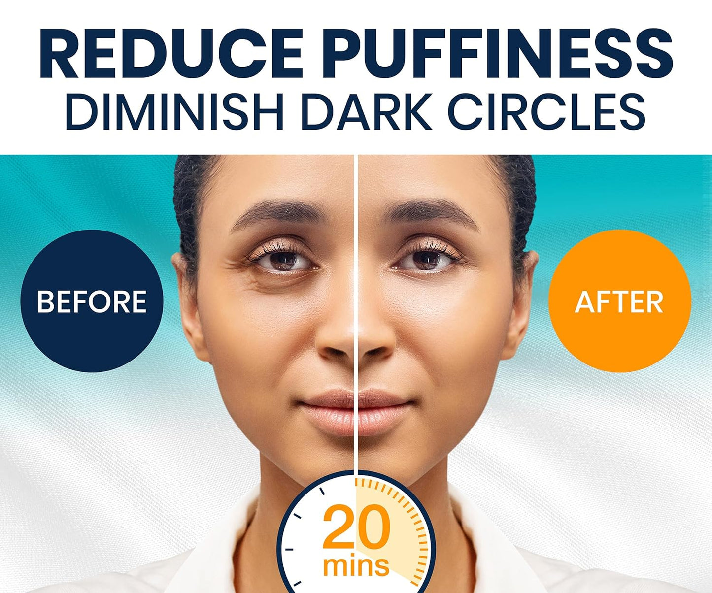 Under Eye Patches for Dark Circles and Puffy Eyes (30 Pairs), Marine Collagen Eye Gel Pads for Puffiness with Vitamin C, Hyaluronic Acid, and Pearl Extract, Eye Mask for Dark Circles and Puffiness