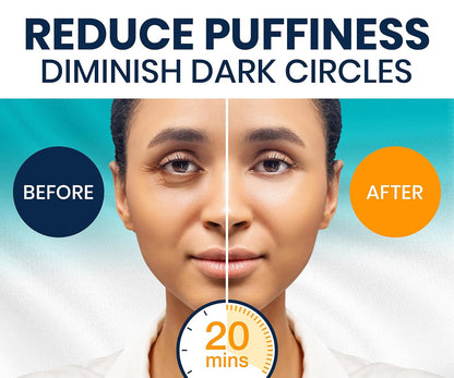 Under Eye Patches for Dark Circles and Puffy Eyes (30 Pairs), Marine Collagen Eye Gel Pads for Puffiness with Vitamin C, Hyaluronic Acid, and Pearl Extract, Eye Mask for Dark Circles and Puffiness