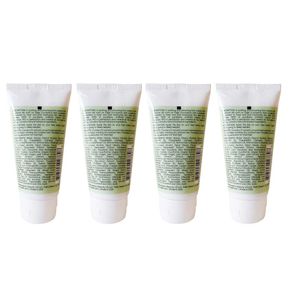 Aromatherapy All Natural Moisturizer Foot Cream with Rosemary Lavender Eucalyptus Sage and Seaweed 2 Ounces 4 pack