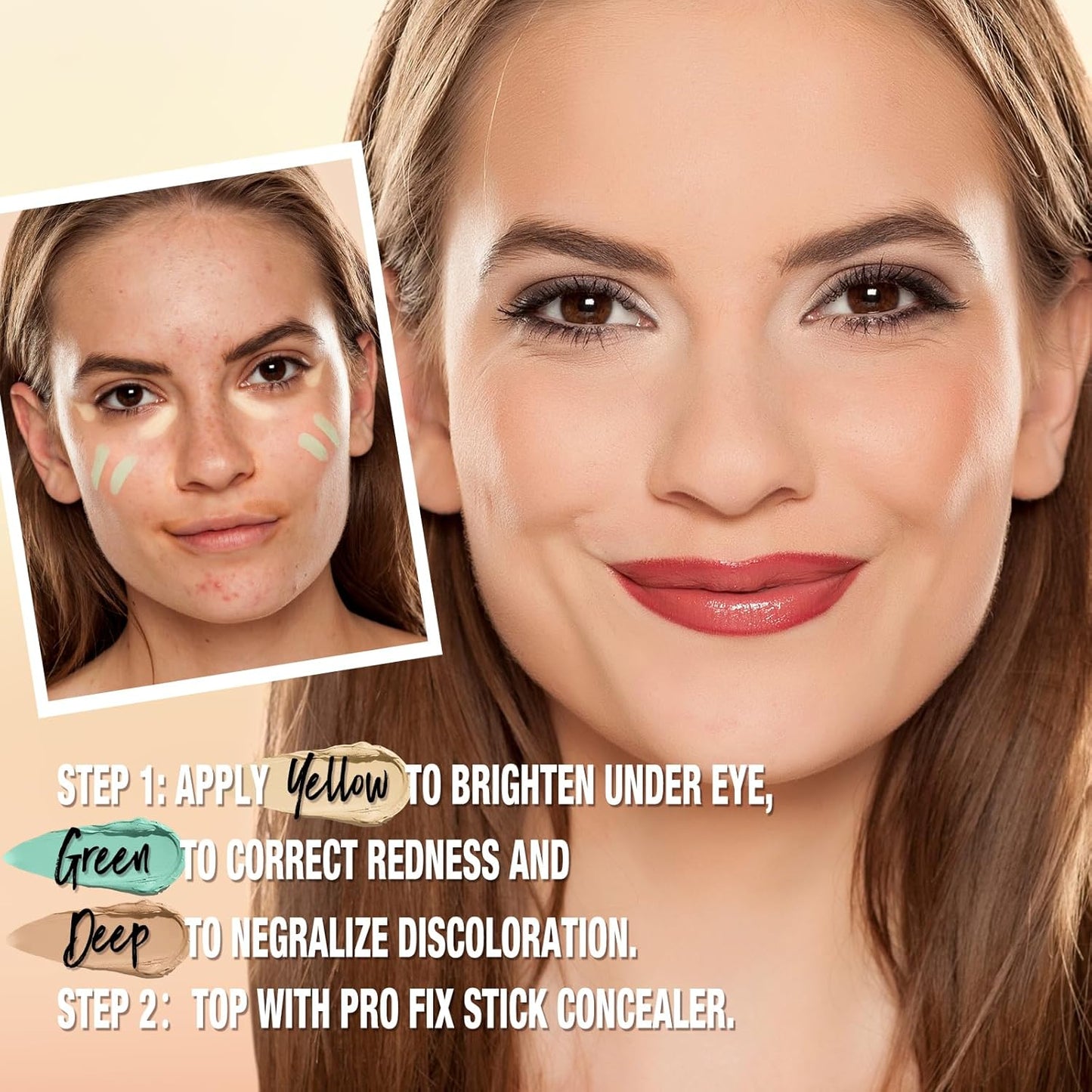 Contour Stick Corrects Skin Tone Bronzer Waterproof Sweat Resistant Concealer Creamy Concealer Purple