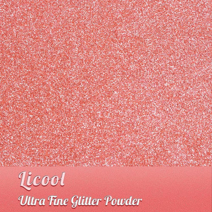 Holographic Fine Glitter, 100g/3.5oz Extra Fine Glitters Powder Packs for Resin, Craft Glitter for Tumblers Candle Slime Making, Festival Body Face Eyeshadow Nail Glitter (Fluorescent Pink)