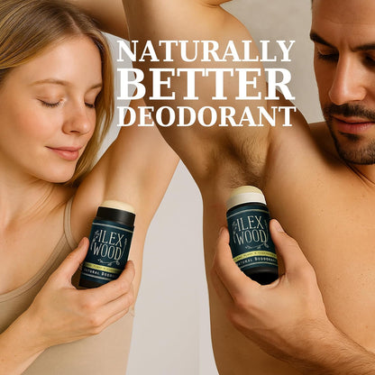 The Ilex Wood - Ylang Ylang & Cedarwood Natural Deodorant - 2.4 fl oz. Natural Deo in Recyclable Cardboard Tube, Vegan, no Plastic, no Alcohol, no Toxins, no Aluminium Salt & Cruelty Free for Women & Men