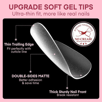 504pcs Toe Nail Press Ons: Squavol Toe Nail Tips Full Cover Fake Toenail, 15 Sizes Square Round Oval Press on Toenails for Women Big Wide Nail Extensions Home DIY Salon