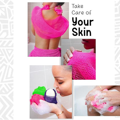 Afriki african net sponge exfoliating