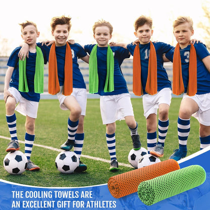 Hosuly 30 Pack Cooling Towels, 40"x12" Ice Breathable Soft Chilly Sweat Rag Microfiber Workout Rags for Gym Cooling Towels for Neck and Face for Yoga Golf Sport Running