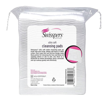 Swisspers premium facial cleansing pad,