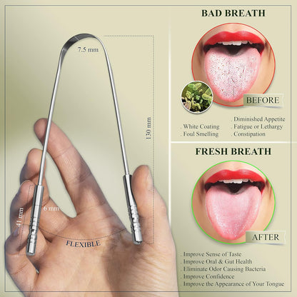 6 Pack Dental Tools Teeth Cleaning Kit, Plaque Tartar Remover for Teeth and Oral Care for Adults, Kids and Pets, Includes Tongue Scraper, Mirror, Probe, 100% Stainless Steel Dental Kit with Case