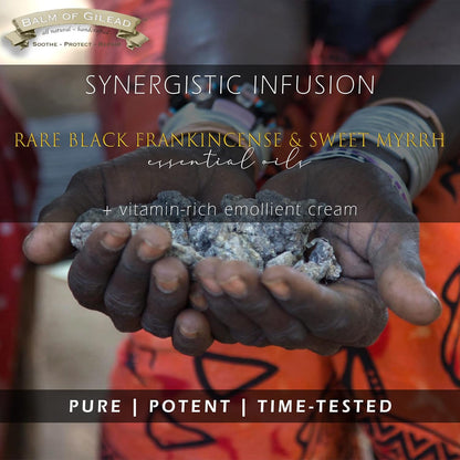 BALM OF GILEAD Foot Healing Cream – Frankincense & Sweet Myrrh Moisturizer for Sensitive Skin - Relieving Foot Therapy & Diabetic Skin Healing - Deeply Nourishing & Synergistic Cream