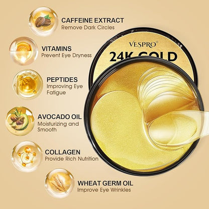 120 pcs 24k gold under