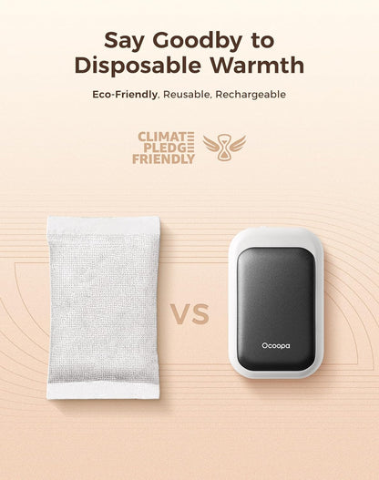 OCOOPA AI Magnetic Hand Warmers Rechargeable 2 Pack, 5000mAh Ultra-Thin Electric Glove Heater Handwarmer,UL Certified, Men Women Gifts for Christmas,Birthday,Winter Essentials,UT4 Young