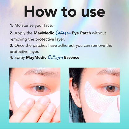 Collagen Eye Patches Hydrating Anti Age Anti Puffiness Dark Circles Korean Skincare Lifting Moistruzing, 10 pcs