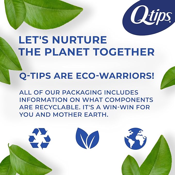 Q-tips cotton swabs for hygiene