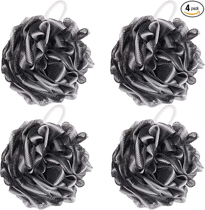 Btyms 4 pieces loofah sponge