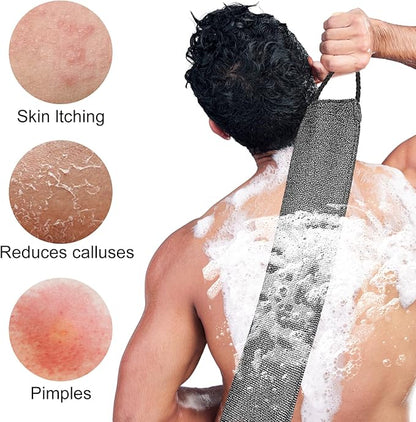 2pcs exfoliating back scrubber nylon