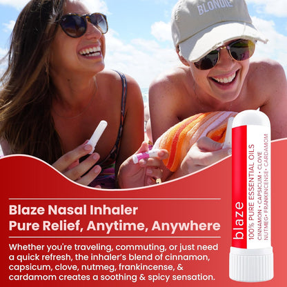 MOXE Blaze Nasal Stick | Calming Comfort + Mental Balance | Thieves Oil Inhaler Provides Soothing Spicy Sensation | Aromatherapy Inhaler with 100% Pure Essential Oils, Frankincense (1 Pack)