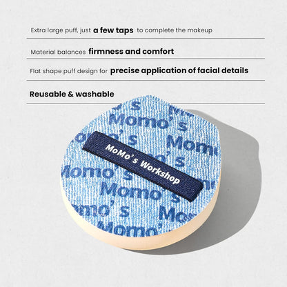 Blue Denim Makeup Sponges,Super Soft Blenders for Liquid Foundation, Dual Design (Egg + Flat Edge), Natural Skin-Like Finish, Makeup Puffs for Blending,Travel Friendly,2pcs for Halloween Themed