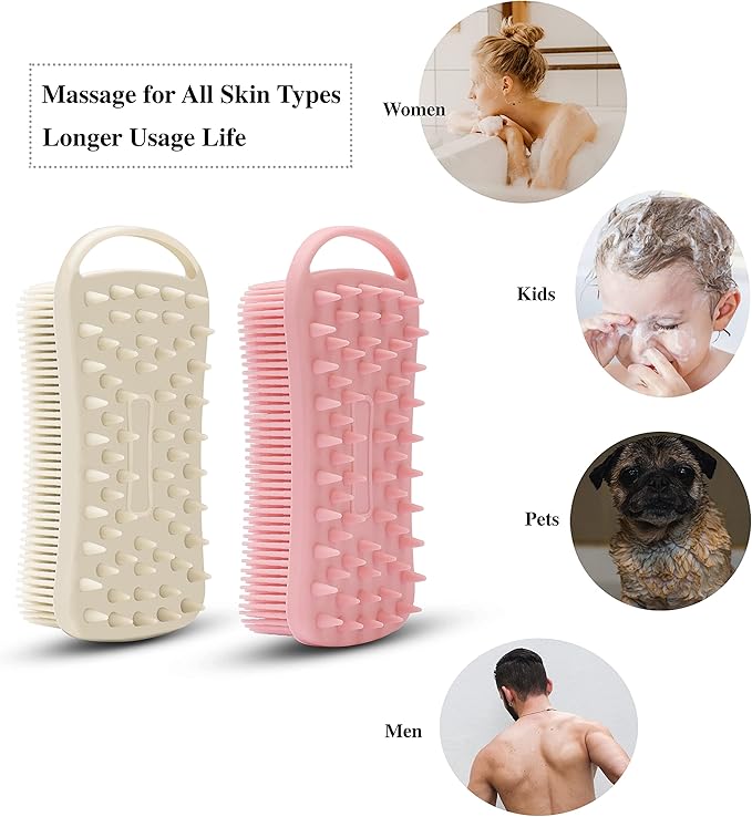 2 pc silicone exfoliating body