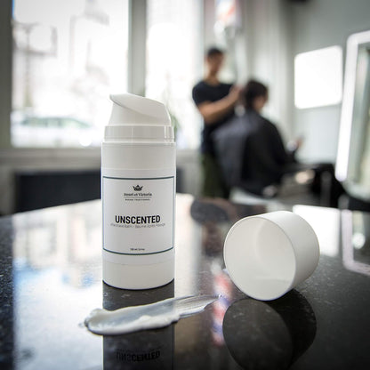 After Shave Balm for Men | Post Shave Balm - Unscented | Made by Skilled Artisans | Prevents and Cures Razor Burns | 3,4 oz