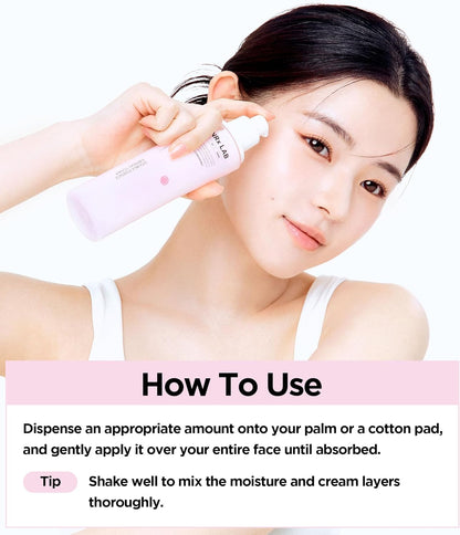 SKINRxLAB MadeCera Cream Double Essence Firming Korean Toner – Dual Layer Hydration Toner with Milk Protein, Ceramide and Panthenol - Makeup Boosting for Smooth Skin, 5.07 fl.oz.