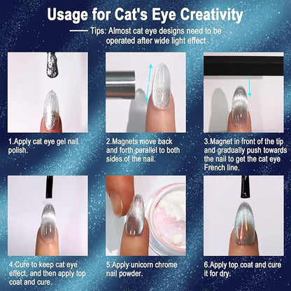 Allstarry 3pcs nail magnet tool