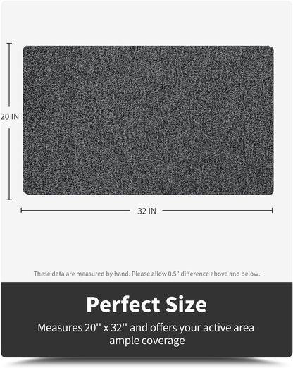 Non-Slip Bathtub Mat, 20x32 Inch, Shower Mats for Bath Tub, PVC Loofah Bathroom Mats for Wet Areas, Quick Drying