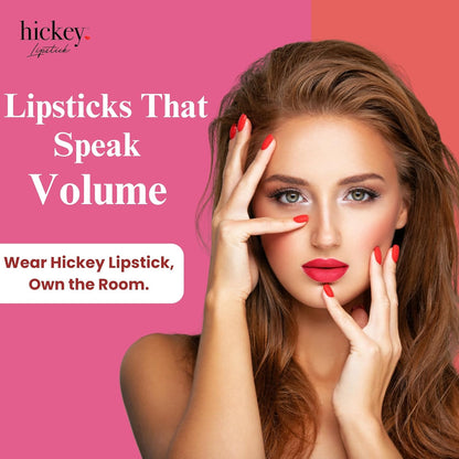 Hickey Lipstick Organic, Long Lasting Gluten Free Lipstick REFILL Collection THE VAULT COLLECTION - 8 Refill Shades Red, Hot Pink, Nude, Light Pink, Coral, Berry, Mauve, Terracotta