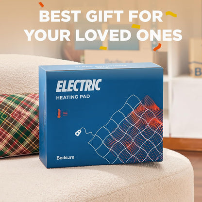 Bedsure Electric Foot Warmer, Bed Foot Warmer Fast Heating, Versatile Extra Large Heating Pad for Feet, Back, and Full Body, Gifts for Women, Men, and Mom, Auto Shut Off, 20x33 Inches, Charcoal Grey