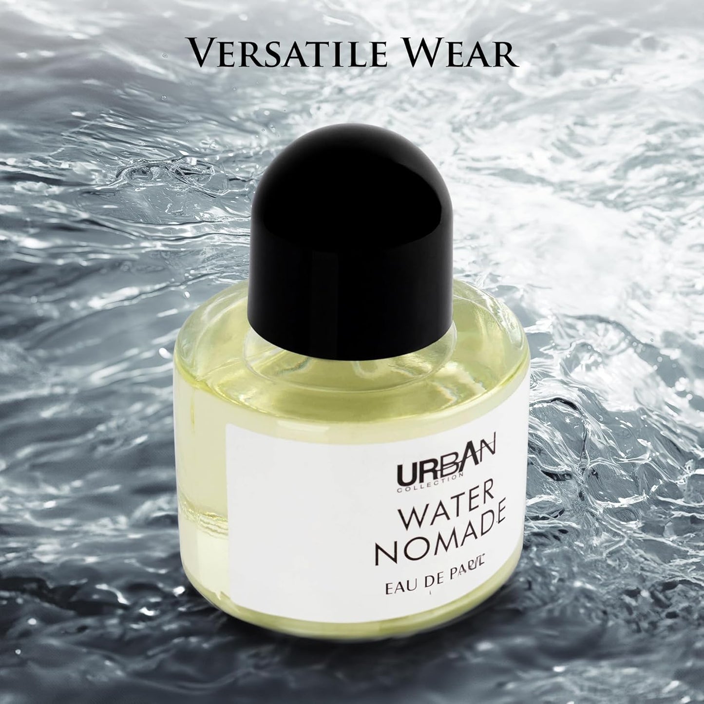 Water Nomade Parfume for Women & Men - Woody Aromatic Fragrance - Top Notes of Bergamot, Lemon, Pepper and Juniper Berries - Base Scents of Amber, Vanilla & Sandalwood - Elegant 100ml Bottle