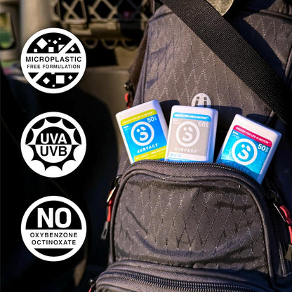 Surface Mineral Face Sunscreen Stick, Dry Touch SPF 50, Broad Spectrum UVA UVB Sun Protection for Kids and Adults, Travel Friendly, Water Resistant for 80 Minutes, Tropical Scent, 0.5oz