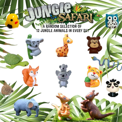 Bath Bombs for Kids with Surprise Inside, 12 Bubble Bath Fizzies with Jungle Animal Toys. Moisturizing, Gentle & Kids Safe, Rainbow Spa Bath Fizz, Birthday Gifts for Boys, Girls