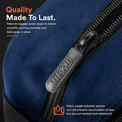 Fitdom Tactical Toiletry Bag Dopp Kit Case For Men. Perfect For Travel & Storage. Fits Large & Small Cosmetic Makeup, Clipper, Toothbrush, Shower, Shaving & Grooming Care. Best Overnight Organizer