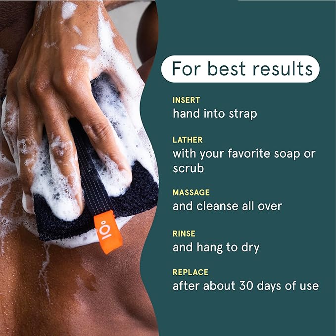 Cleanlogic sport exfoliating body scrubber,