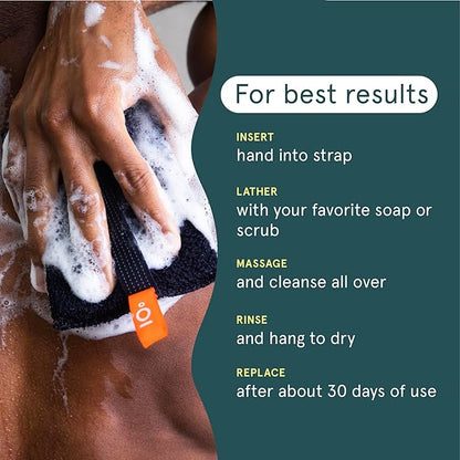 Cleanlogic sport exfoliating body scrubber,