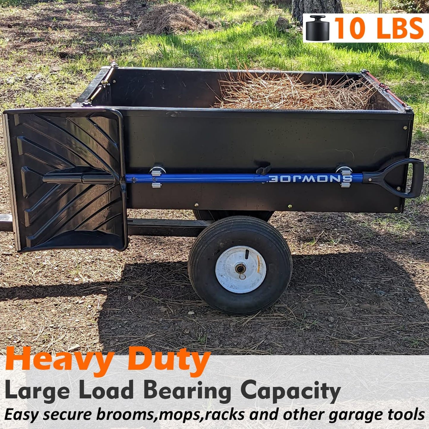 MUTUACTOR Magnetic Broom Holders,2pcs Anti-broken Heavy Duty Magnetic Clips Wall Mount,No Drilling 10lbs Magnetic Hooks Broom Mop Brackets for Work Cargo Garage Laundry Work Van Accessories