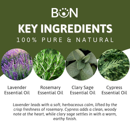 Best of Nature Memory Essential Oil Blend – 100% Pure for Diffuser, Aromatherapy & Focus – Herbal, Refreshing Scent with Lavender, Rosemary, Cypress & Clary Sage