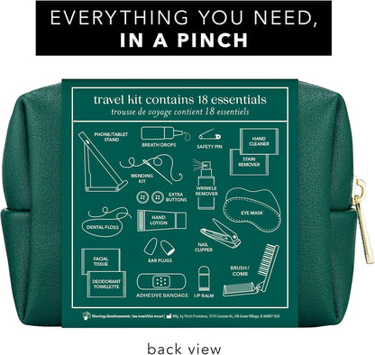 Pinch Provisions Travel Kit, includes 18 Must-Have Emergency Essential Items for Travelling, Ideal Road Trip or Airport Gift for Friends, Family & Peers, Portable Pouch