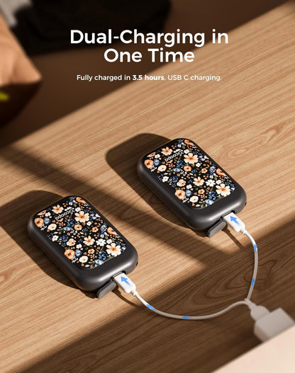 OCOOPA Magnetic Rechargeable Hand Warmers 2 Pack, Card-Style Electric AI Hand Warmers 5000mAh, Pocket Portable Hands Heater, UL Certified, for Men Women, Hunting Essentials, UT4 Young