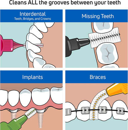 TePe Interdental Brush Original, Soft Dental Brush for Teeth Cleaning, Pack of 20, 0.8 mm, Large Gaps, Green, Size 5