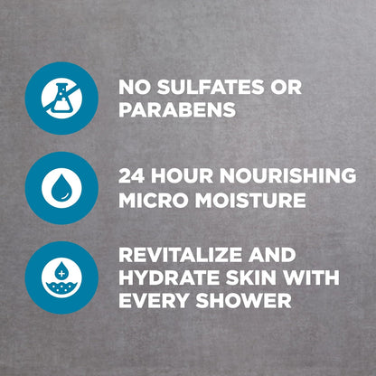 Dove Men+Care Body and Face Wash Hydrating Clean Comfort Men's Body Wash with 24-Hour Nourishing Micromoisture Technology 30 oz