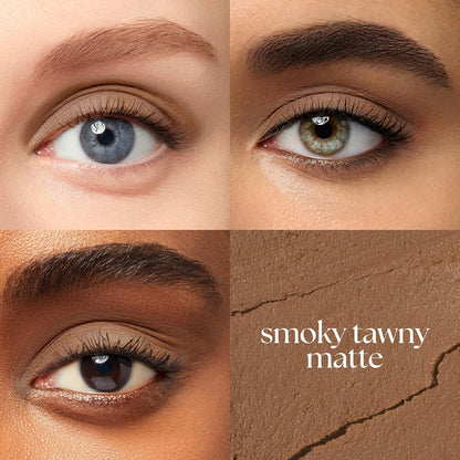 Julep Eyeshadow 101 Cream-to-Powder Waterproof Shadow Stick – Smoky Tawny Matte – Long-Lasting, Crease-Proof, Muted Brown Matte Eyeshadow with Built-in Smudger