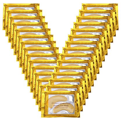 30 Pairs Eye Mask Set Collagen Crystal Eye Masks for Puffiness Eyes Treatments gel eye pads for Dark Circles, Eye Bags, Anti-Aging, Reduce Wrinkles, Firms Eye Gel Mask with Moisturer Essence