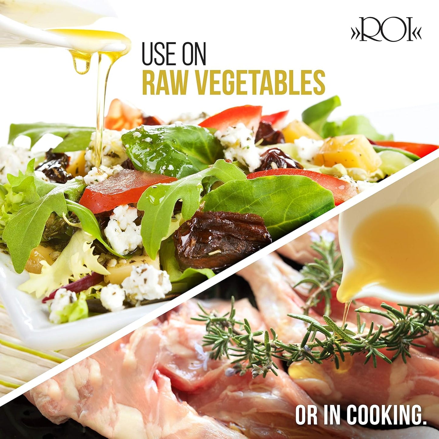 ROI Italian Extra Virgin Olive Oil - Made From Ligurian Taggiasca Oilves - High Polyphenol - DOP Certified - Fresh Cold Pressed in Italy - Low Acid - NO PESTICIDES NO GMO - 16.9 fl oz 500ml