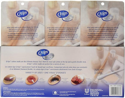 3 x q-tips cotton swabs,