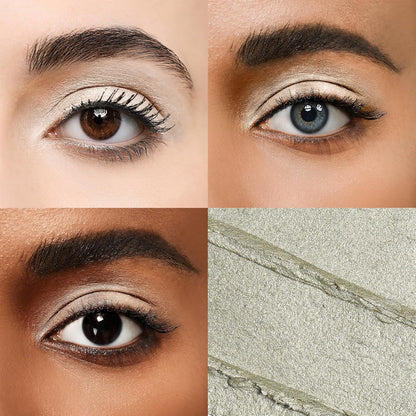 Cream Waterproof Hypoallergenic Eyeshadow Stick, long wear Metallic Glitter Matte Eye Shadow Pencil With Makeup Brush, Eye Brightener, 20 Marble Shimmer