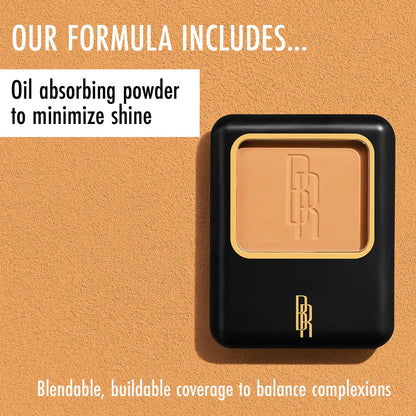 Black Radiance Natural Matte Foundation Powder, Minimizes Shine, Golden Almond