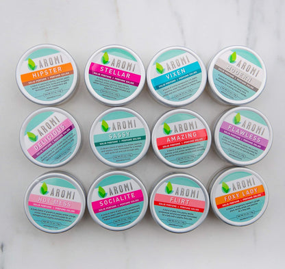 Aromi Solid Perfume | Vegan, Cruelty-free, Best Solid Perfume, Affordable Women's Gift, Travel-Sized, TSA-Approved, Indie Beauty, Artisan Scent, 0.5 oz, (Flawless)