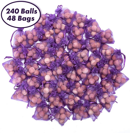 240 Pcs Cedar Balls for Clothes Storages, Home Fragrance Sachets for Closet, Drawer, Dresser, Wardrobe and More, LV-D-CC-3