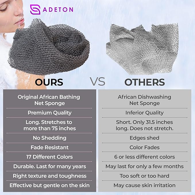 Adeton african net sponge, authentic,