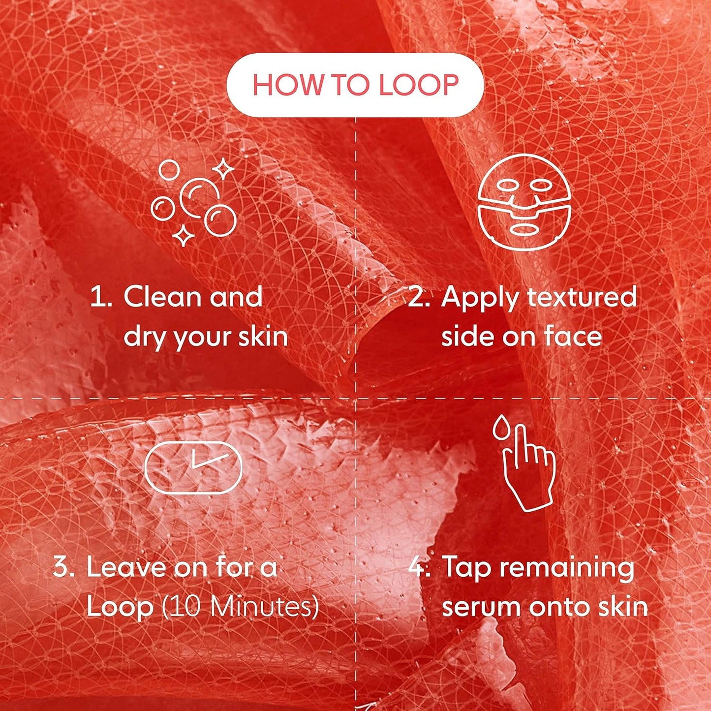 LOOPS WEEKLY RESET - Rejuvenating Hydrogel Eye Mask - Brighten, Hydrate, Nourish and Help Reduce Wrinkles for Refreshed Eyes - Reduces Signs of Puffiness - For Resilient-Looking Skin - 1 Pc