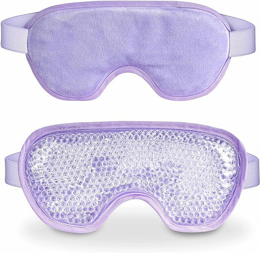 Cooling eye mask with gel